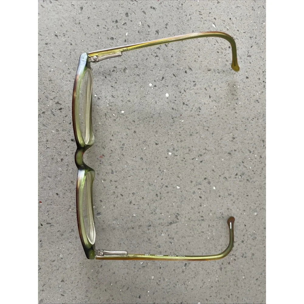 Nine West 68 06WU Eyeglasses brown oval Frames ONLY Tortoise Green 47-16-130